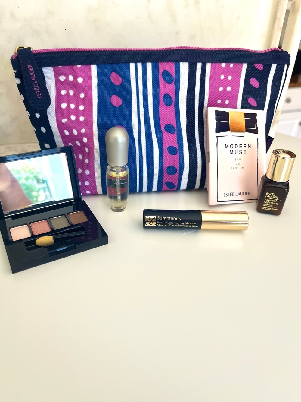🔥 DELUXE Estee Lauder BUNDLE Gift Set, Cosmetic Pouch, Skincare, Makeup NEW